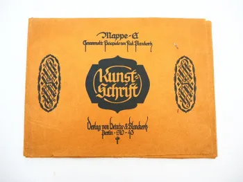 Kunstschrift Mappe G Gesammelte Beispiele von R. Blanckertz ca. 1920er Jahre