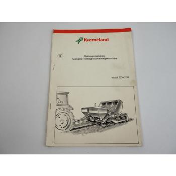Kverneland 3270 - 3290 Kartoffel Legemaschine Bedienungsanleitung 1993