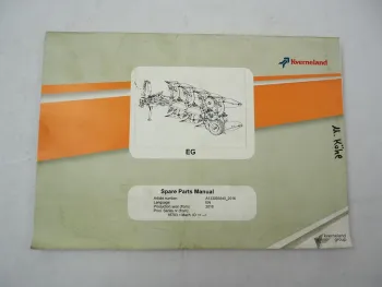Kverneland EG Reversible Plough Spare Parts List 2016