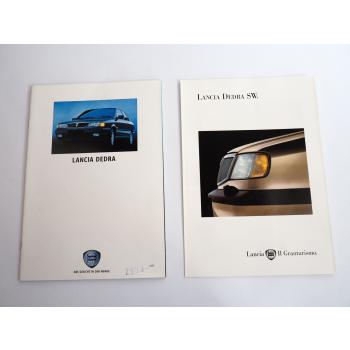 Lancia Dedra 2x Prospekt Technische Daten 1992/94