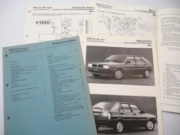 Lancia Dedra HF 1.6 turbo ie Schweiz Werkstatthandbuch IAW Einspritzanlage 1987