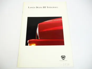 Lancia Delta HF Integrale 16V Katalog Prospekt 1992/93