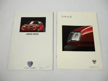 Lancia Delta HF PKW 2x Prospekt 1992/93