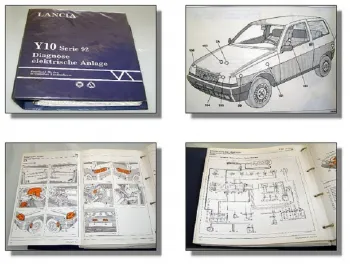 Lancia Y10 Serie 92 Diagnose Elektrik Reparaturanleitung Werkstatthandbuch 1992