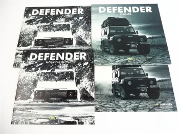 Land Rover Defender 90 110 130 Prospekt technische Daten Zubehör Preise 2002