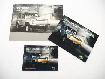 Land Rover Defender 90 110 130 TD4 ab2007 Prospekt Verkäuferleitfaden Preisliste