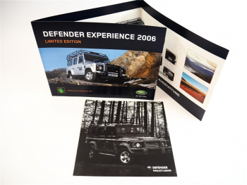 Land Rover Defender Experience Limited Edition Sondermodell Prospekt 2006