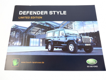 Land Rover Defender Style Limited Edition exkl. Sondermodell Prospekt 2006