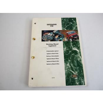 Land Rover Defender V8i Nachtrag zum Werkstatthandbuch 1998
