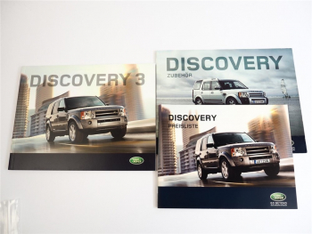 Land Rover Discovery 3 2.7 TDV6 S SE HSE Prospekt Preisliste Zubehör 2009