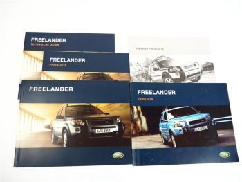 Land Rover Freelander 1 LN Td4 1.8 16V 2.5 V6 Prospekt Zubehör Preislisten 2003