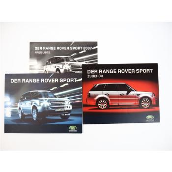 Land Rover Range Rover Sport L320 Prospekt Zubehör Preisliste 2007