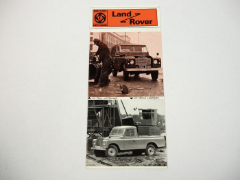 Land Rover Station Wagen Gesamtprogramm Prospekt 1970er Jahre