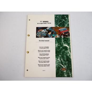 Land Rover T Motor Discovery MPi Werkstatthandbuch Reparaturanleitung 1997