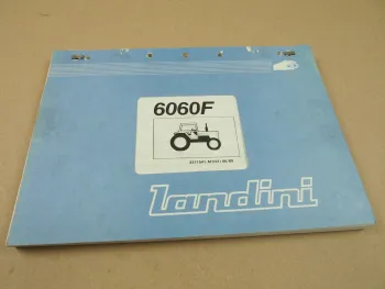 Landini 6060F Schlepper Ersatzteilliste 1989 Parts List Pieces Rechange Ricambio