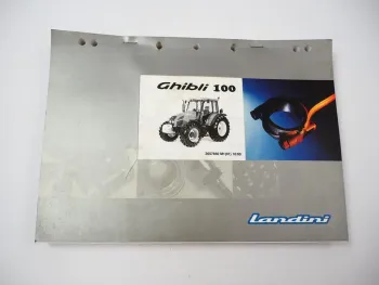 Landini Ghibli 100 Schlepper Ersatzteilliste Pieces Rechange Pezzi Ricambio 2000