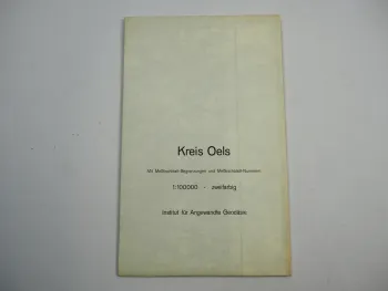 Landkarte Meßtischblatt Schlesien Kreis Oels