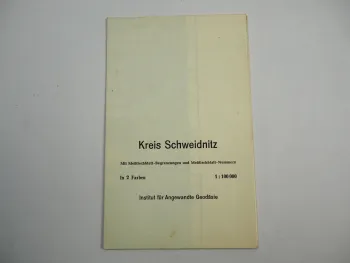 Landkarte Meßtischblatt Schlesien Kreis Schweidnitz