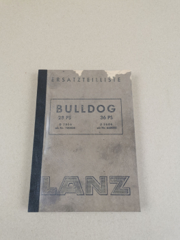 Lanz D2806 D3606 Bulldog Ersatzteilliste 28 PS / 36 PS Ausgabe 1954