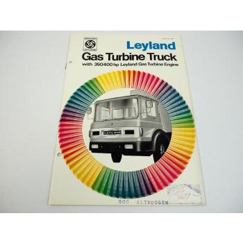 Leyland Gas Turbine Truck 350 400 hp brochure 1966