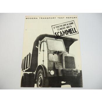 Leyland Scammell Dump Trucks Test Report Sherpa Mk III brochure 1962