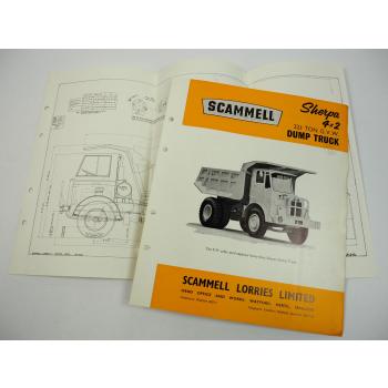Leyland Scammell Sherpa 4x2 22 ton Mk III Dump Truck brochure 1963