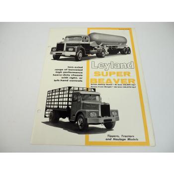 Leyland Super Beaver 18EB 1BR 2BR 3BR BL 18 to diesel truck brochure 1966