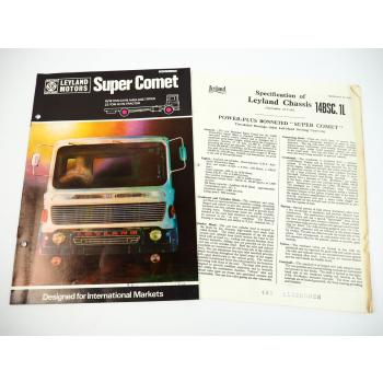 Leyland Super Comet 16 SCJS Home and Export tractor Truck brochure 1968