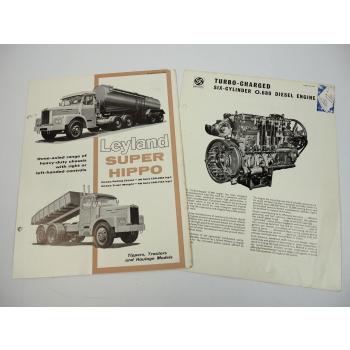 Leyland Super Hippo 30 EH 5 6 7 R L Tipper Haulage Tracor truck brochure 1966