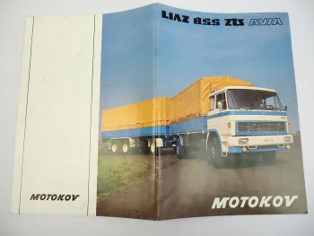 LIAZ 110 BSS ZTS Tanker Praga V3S PAOM-G Truck Brochure with 36 pages Motokov