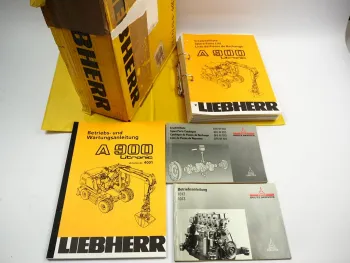 Liebherr A900 Litronic Bagger Typ 595 Betriebsanleitung Ersatzteilliste 1995