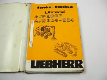 Liebherr A900B 904 914 924 /R Bagger Litronic Service Handbuch Werkstatthandbuch