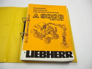Liebherr A900B Litronic 662 Ersatzteilliste Ersatzteilkatalog 1998 Spare Parts List