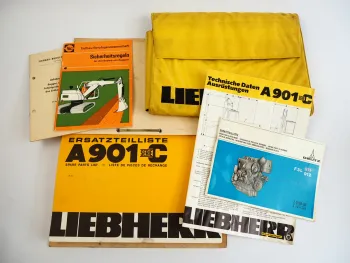 Liebherr A901 Serie C Hydraulikbagger Ersatzteilliste Technische Daten 1976
