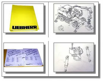 Liebherr A904 Litronic Bagger Ersatzteilliste Parts List 1999 Hydraulikbagger