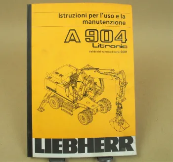 Liebherr A904 Litronic Istruzioni per l uso e la manutenzione 8/1998