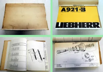 Liebherr A921 B Bagger Ersatzteilliste Spare Parts List Liste de Pieces 1975