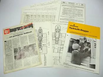 Liebherr Hydraulikbagger A901 A921 R921 Prospekt Sonderdruck technische Blätter