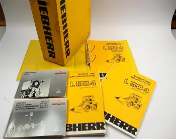 Liebherr L504 Radlader Motor Betriebsanleitung Ersatzteilliste Typ424 abSerie101