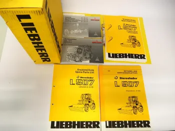 Liebherr L507 Stereolader Betriebsanleitung Ersatzteilliste Typ 427 abSerie 2904