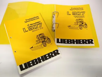 Liebherr L507 Stereolader Ersatzteilliste 2002 Typ 427 ab 2501 Spare Parts List