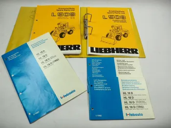Liebherr L508 Typ 372 Ersatzteilliste Spare Parts List & Webasto HL 18 B D Luftheizung