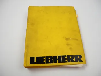 Liebherr L541 Radlader Betriebsanleitung Ersazteilliste für Ausrüstung Motor