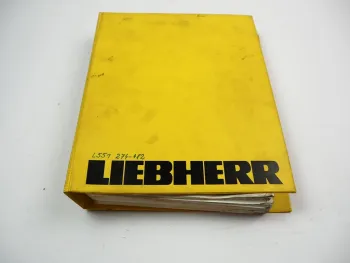 Liebherr L551 Radlader Ersatzteilliste Spare Parts List Typ 274 Stand 1990