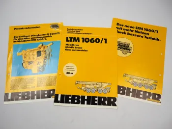 Liebherr LTM 1060-1 Mobilkran D9306TI Motor Prospekt Technische Daten 1992