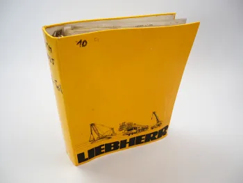 Liebherr LTM 1025 Mobilkran Ersatzteilliste Ersatzteilkatalog 1991