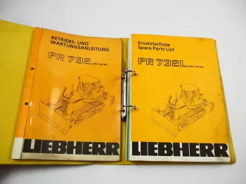 Liebherr PR732 L Litronic Typ 412 Planierraupe Betriebsanleitung Ersatzteilliste