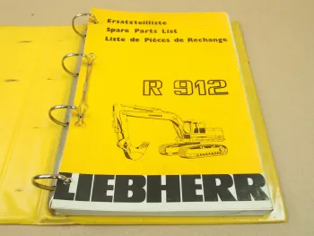 Liebherr R912 Ersatzteilkatalog Ersatzteilliste Teilekatalog Parts List 1982