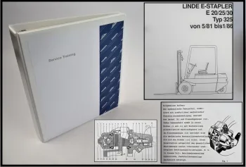 Linde E 20 25 30 Typ 325 Stapler Service Training Werkstatthandbuch 1988