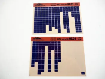 Linde H 50 60 70 80 Gabelstapler Ersatzteilkatalog Microfiches 1987 bis 1996